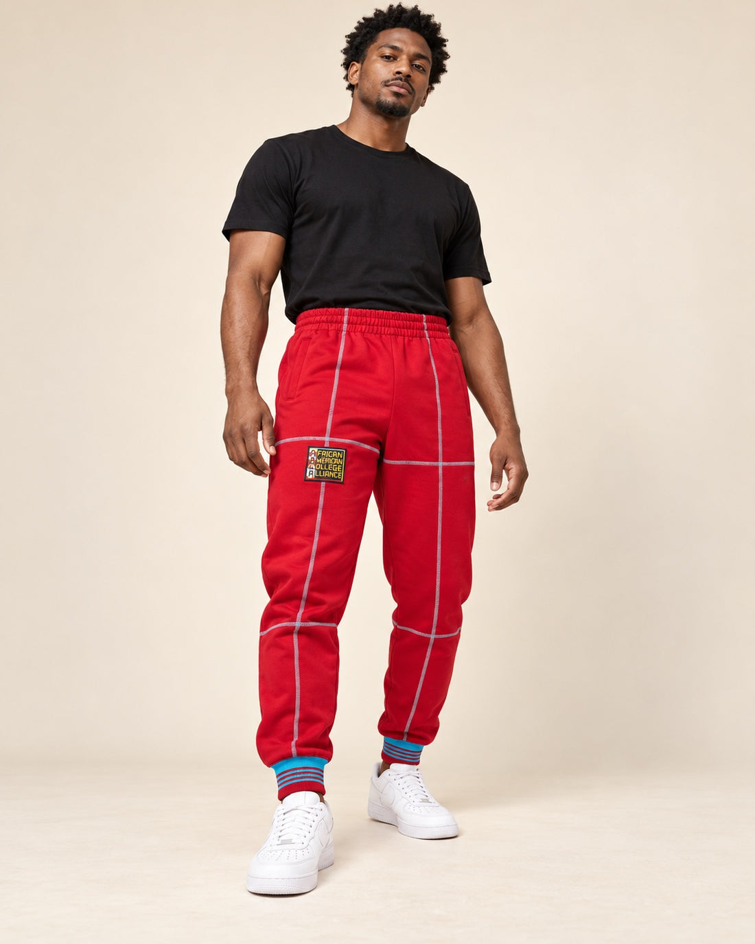 AACA Fresh 93 Frankenstein Jogger RED/CAROLINA