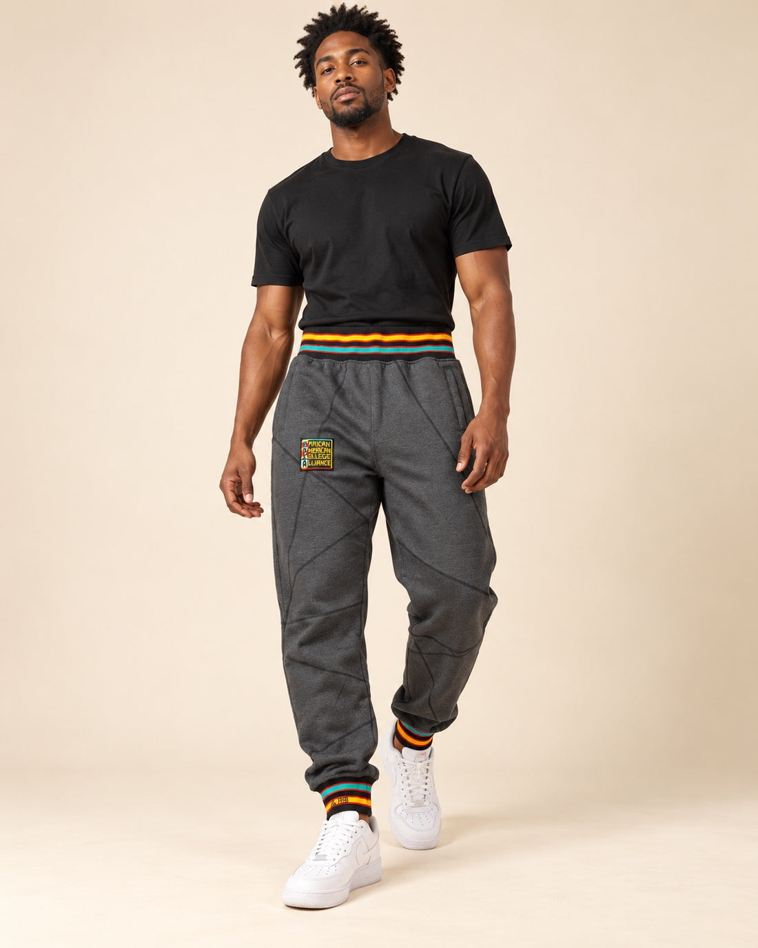 AACA Original 92 Frankenstein Stitched Sweatpants Charcoal/Black