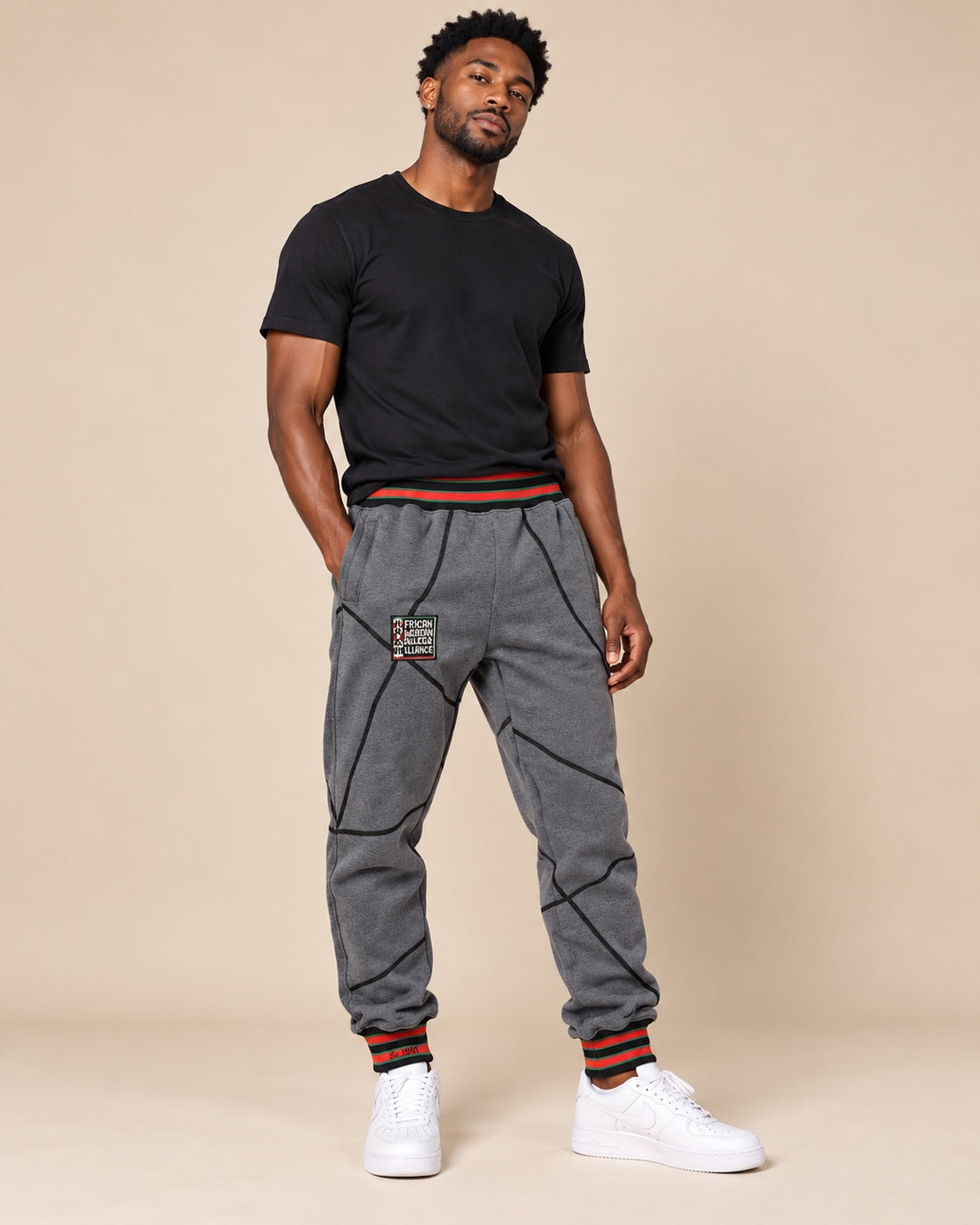 FTP Original 92 Frankenstein Stitched Sweatpants Charcoal/Black