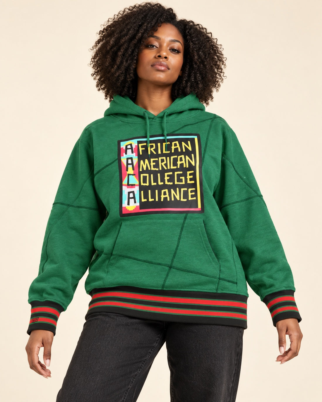 FTP AACA Original 92 Frankenstein Stitched Hoodie Kelly-Green/Black