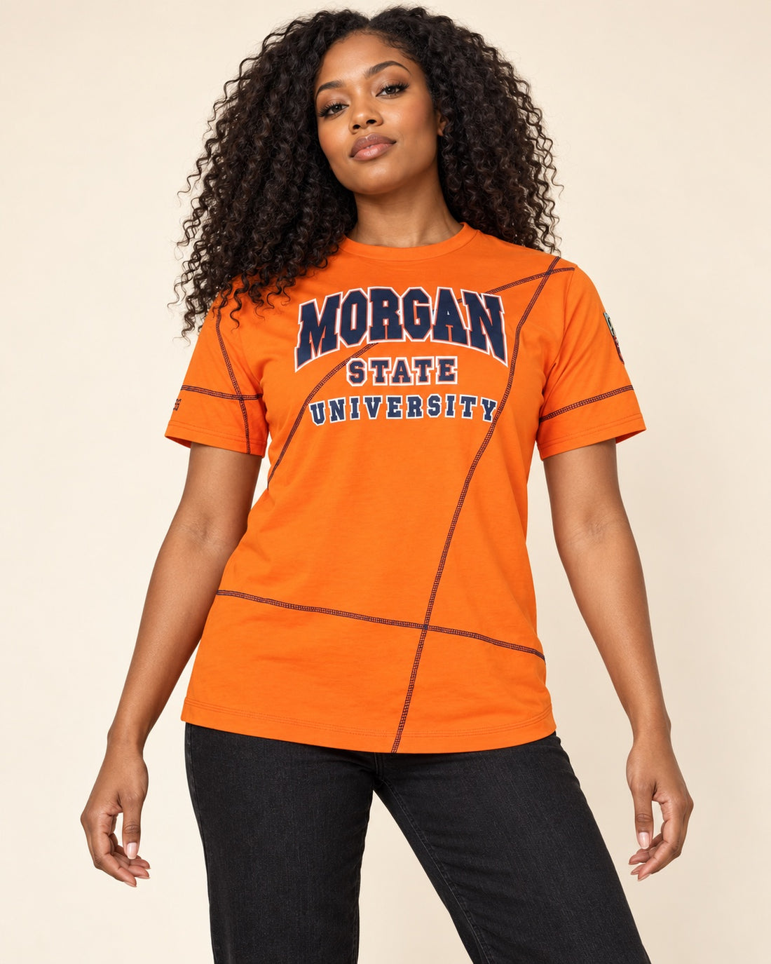 Morgan University Originals' AACA Classic T-Shirt Orange / Navy