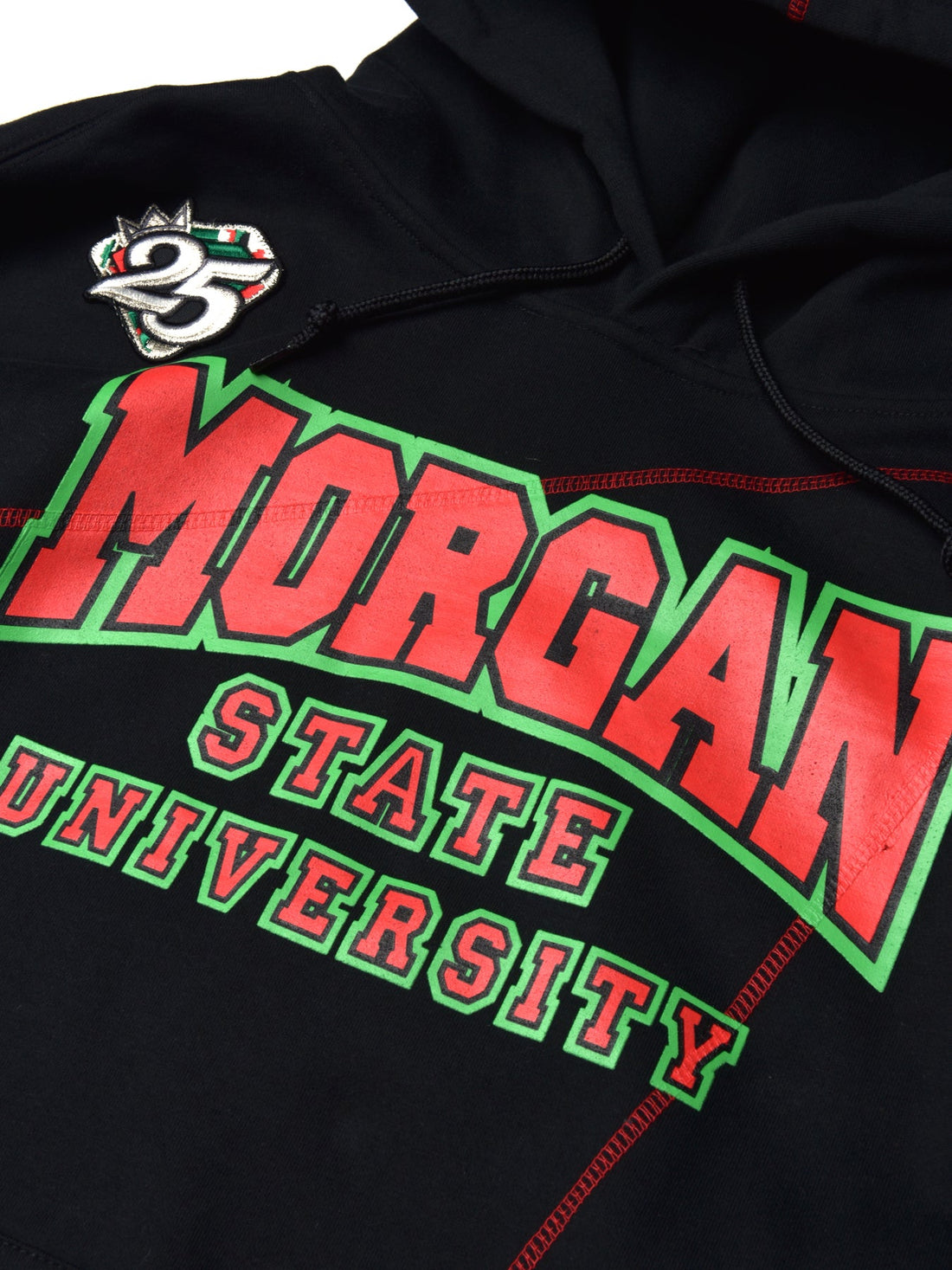FTP Morgan State University 92 Frankenstein Stitched Hoodie Black / Red