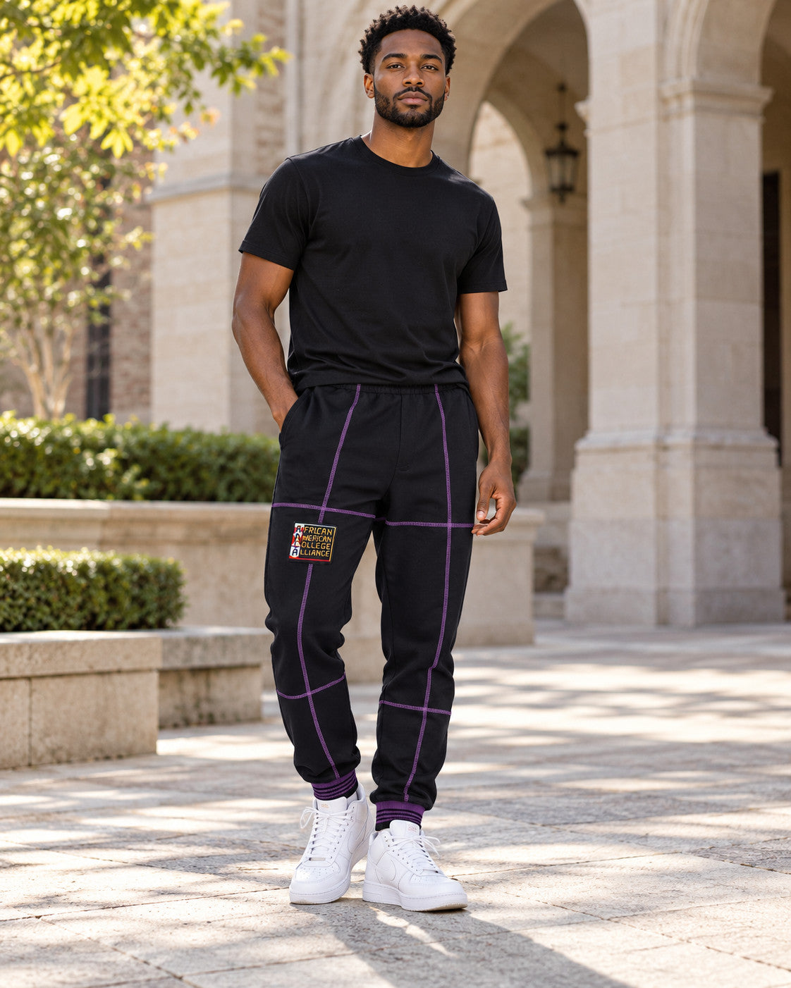 AACA Fresh 93 Frankenstein Jogger BLACK/PURPLE — alternative model styling