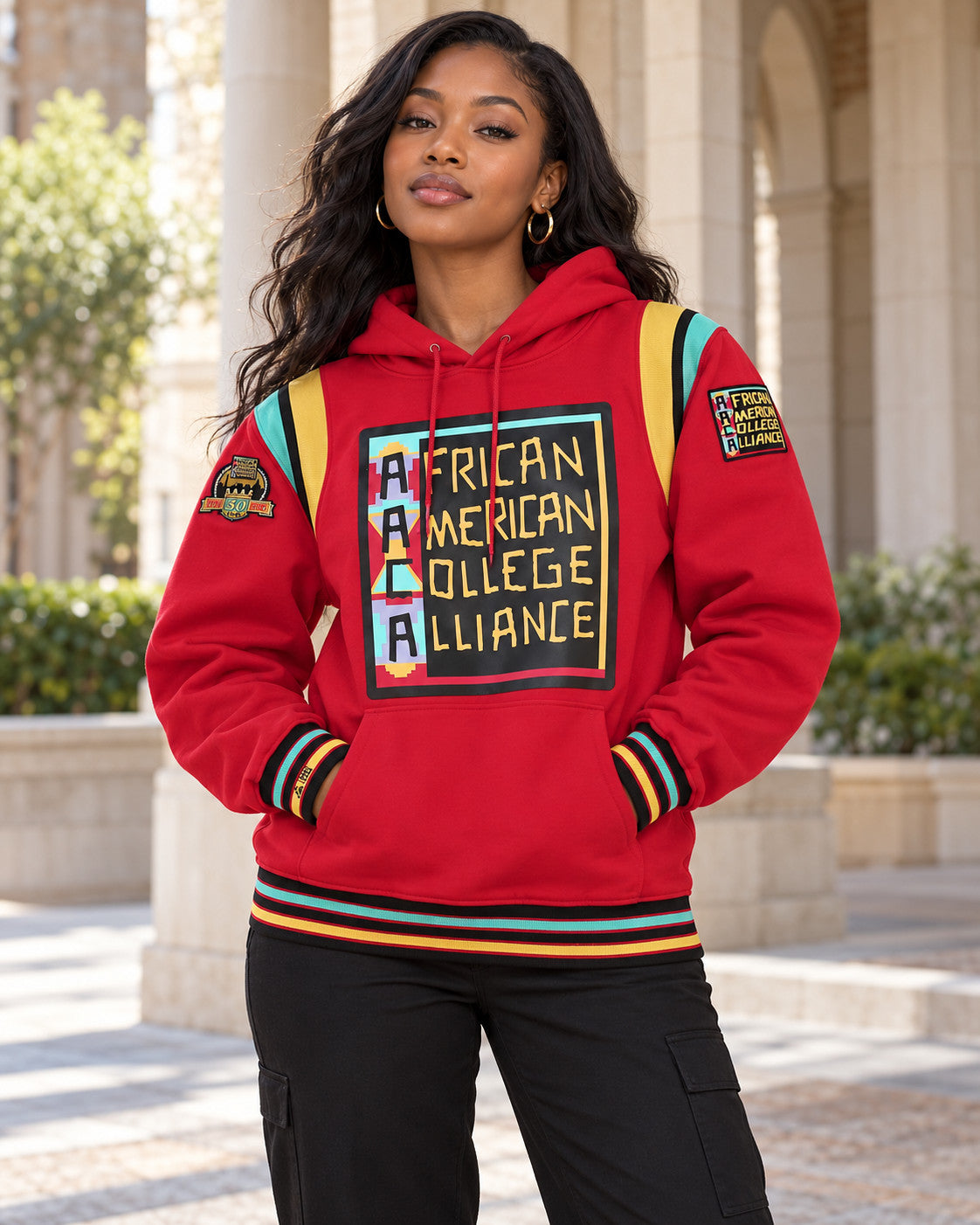 30th Anniversary FTP AACA Hoodie Red — alternative model styling