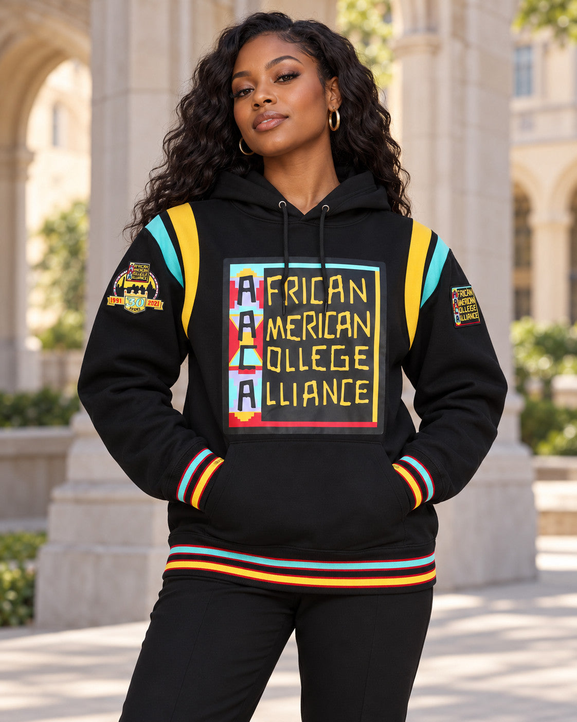 30th Anniversary FTP AACA Hoodie Black — alternative model styling