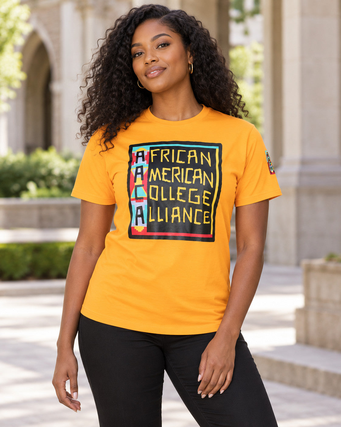 AACA Classic 91 T-Shirt Gold — alternative model styling