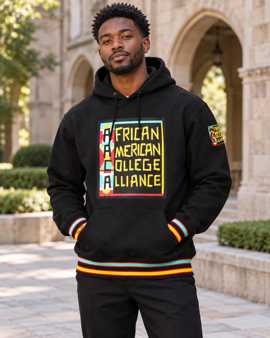 AACA Classic 91 Hoodie Black — alternative model styling