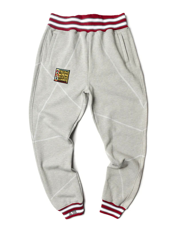 AACA Original '92 "Frankenstein" Stitched Sweatpants MDH. Grey/White Frankenstein Sweatpants white background product image