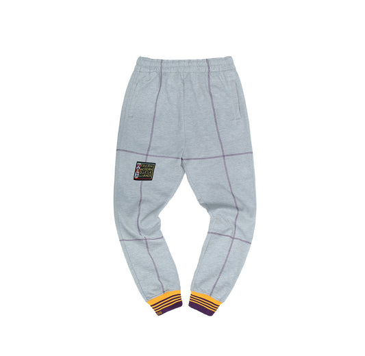 AACA Fresh 93 Frankenstein Jogger MDH.Grey / Purple / Gold Frankenstein Sweatpants white background product image