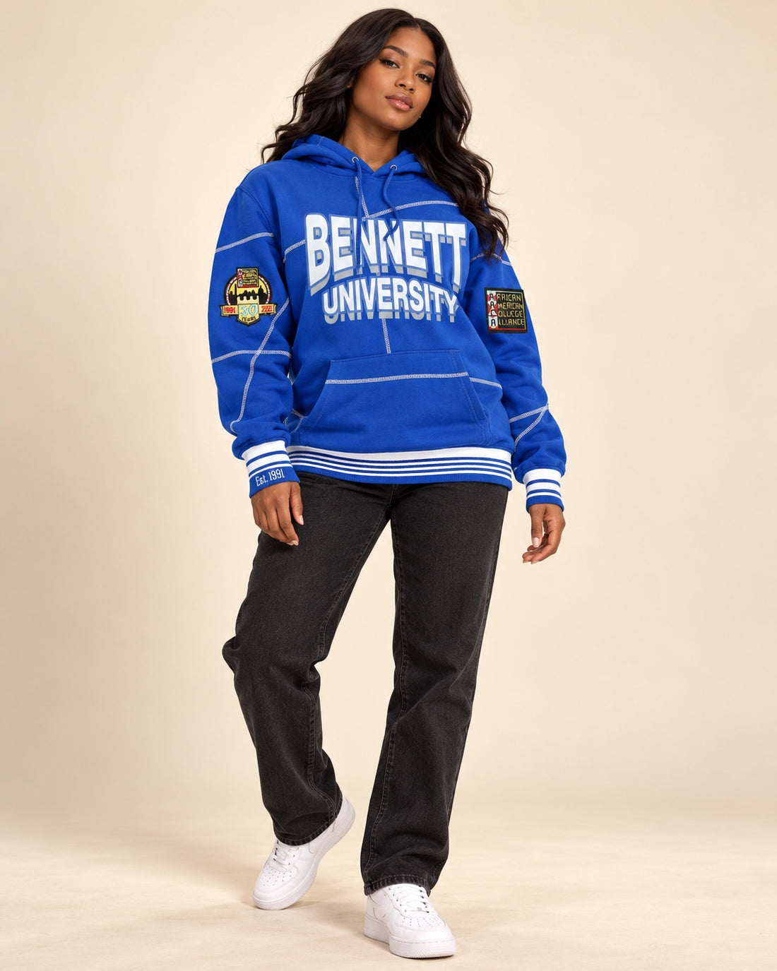 Bennett University 93 Frankenstein Hoodie Royal Blue/White - AACA 30th Anniversary Special Edition
