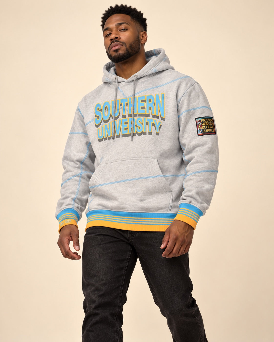 Southern University 93 Frankenstein Hoodie MDH.Grey / Carolina - AACA 30th Anniversary Special Edition
