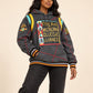 30th Anniversary AACA Frankenstein Stitched Hoodie Charcoal/Red-African American College Alliance