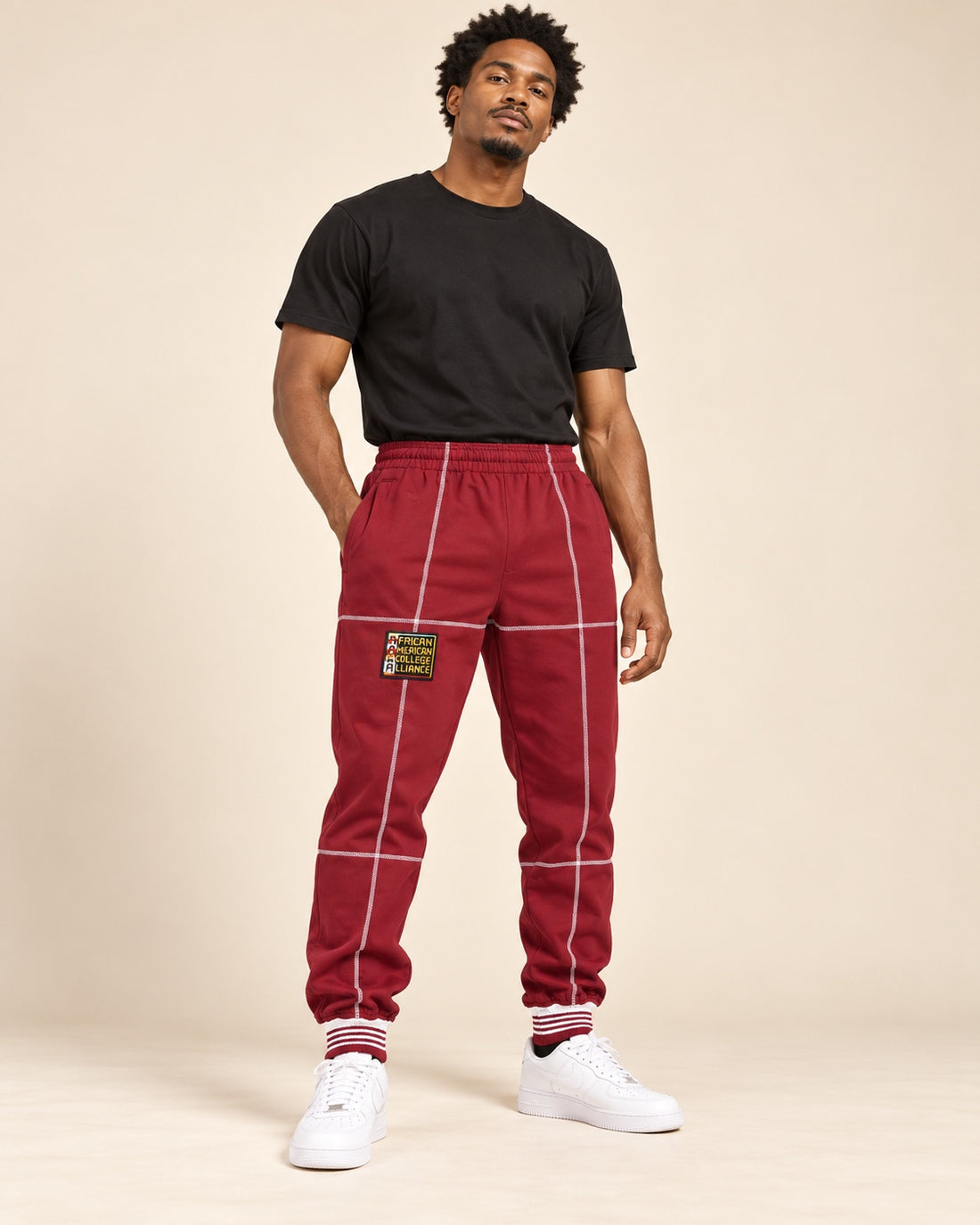 AACA Fresh 93 Frankenstein Jogger MAROON/WHITE