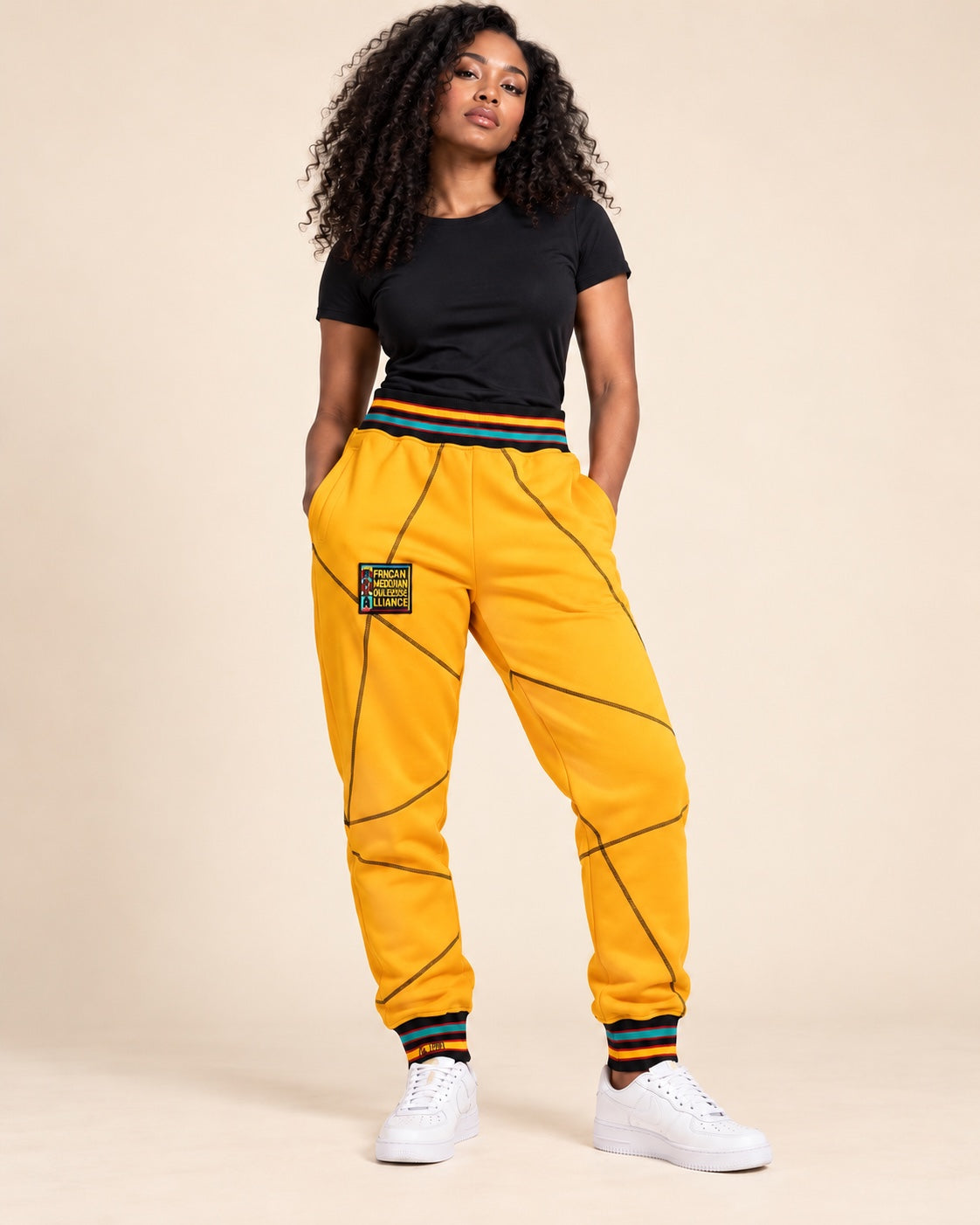 AACA Original 92 Frankenstein Stitched Sweatpants Goal/Black