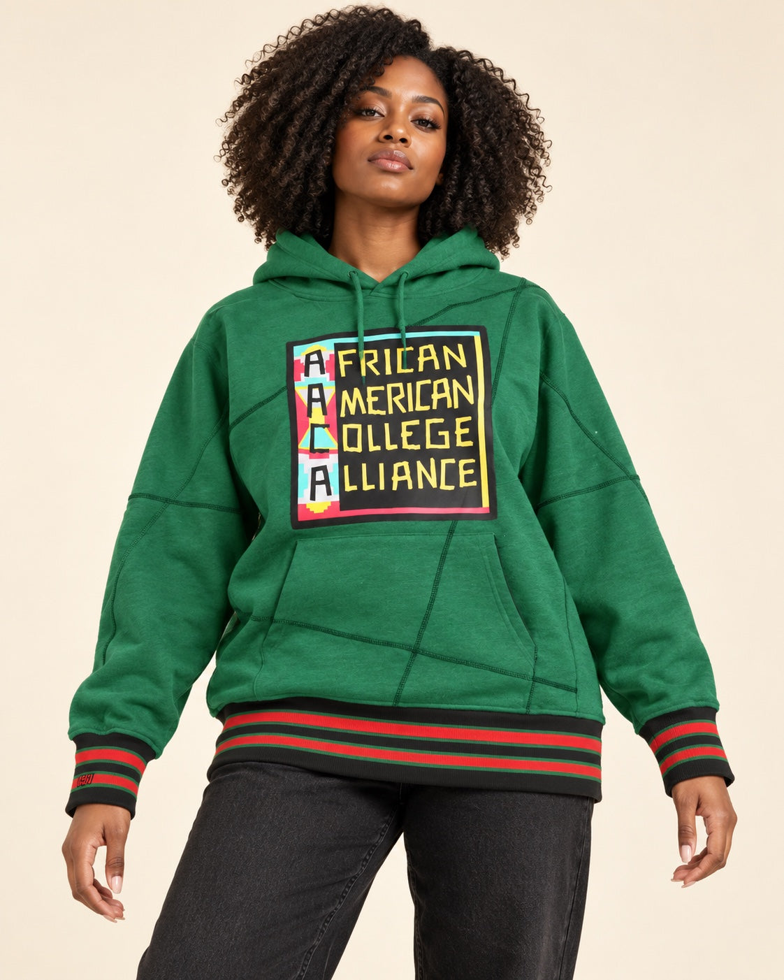 FTP AACA Original 92 Frankenstein Stitched Hoodie Kelly-Green/Black