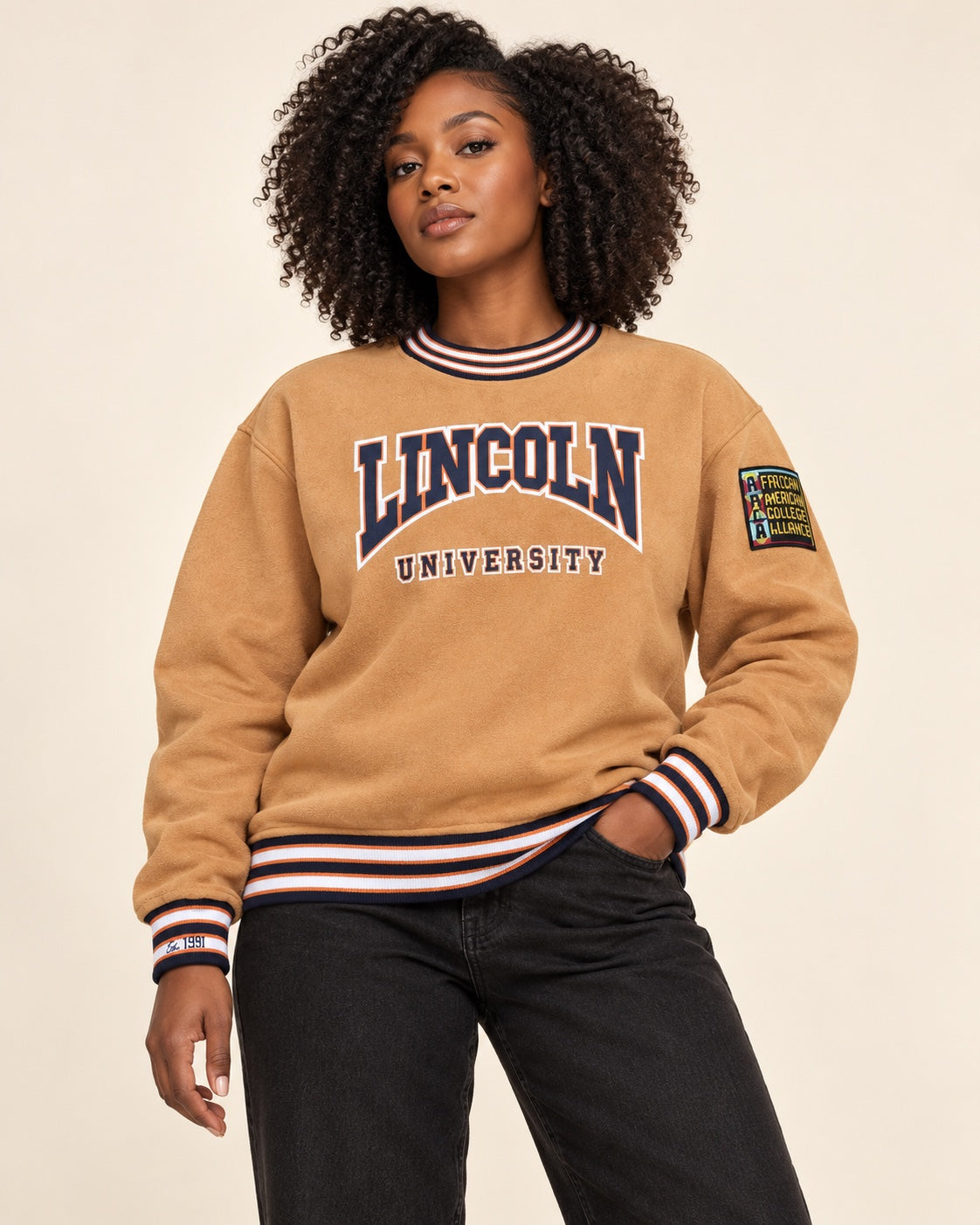 Lincoln  University Classic '91 Crewneck Butter Rum