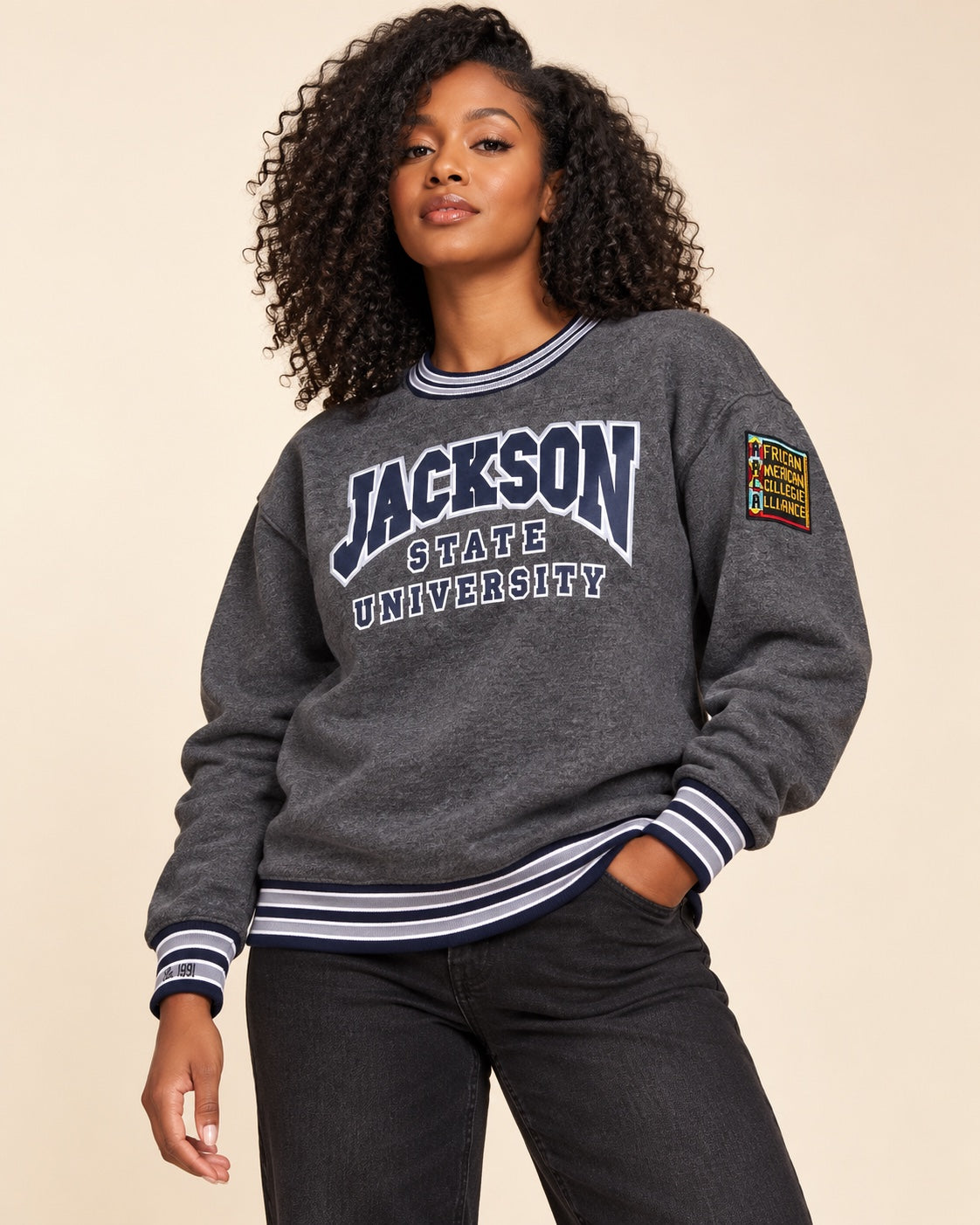 Jackson State University Classic '91 Crewneck Charcoal