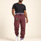 AACA Original '92 "Frankenstein" Stitched Sweatpants Red Heather / Navy