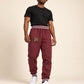 AACA Original '92 "Frankenstein" Stitched Sweatpants Red Heather/Black