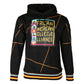 AACA Original 92 Frankenstein Stitched Hoodie Black/Gold Frankenstein Hoodie white background product image