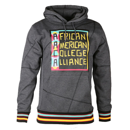 AACA Original 92 Frankenstein Stitched Hoodie Charcoal Grey / Black Frankenstein Hoodie white background product image