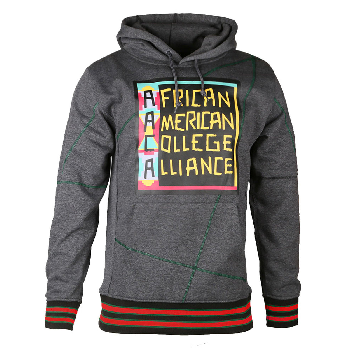 FTP AACA Original 92 Frankenstein Stitched Hoodie Charcoal/Kelly-Green Frankenstein Hoodie detail image