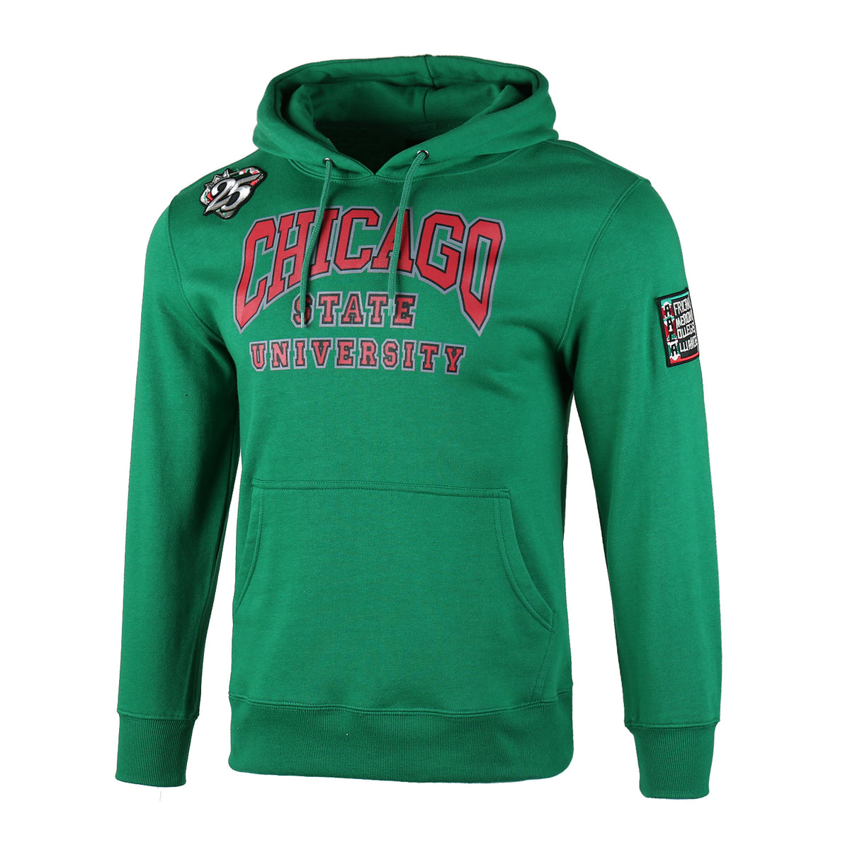AACA Chicago Hoodie | Green Chicago State University Classic Hoodie detail image