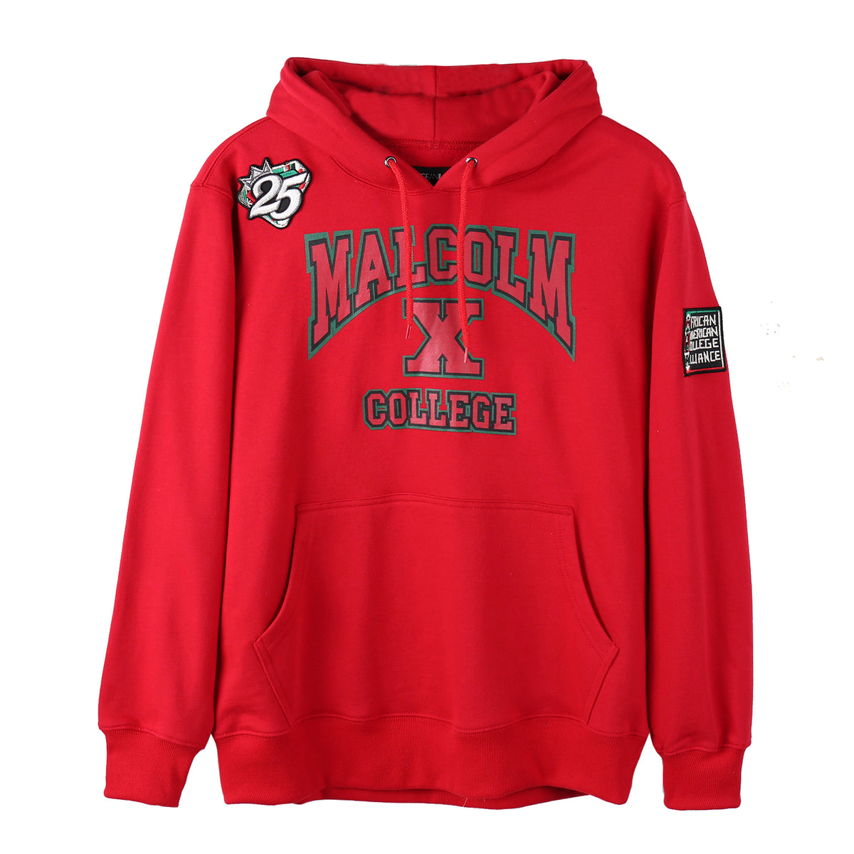 AACA Malcolm College Hoodie | Red Malcolm X College Classic Hoodie alternate product image