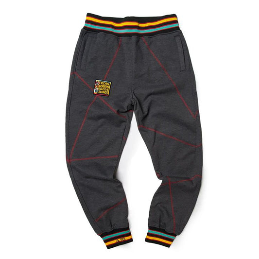 AACA Original 92 Frankenstein Stitched Charcoal Grey/Red Frankenstein Sweatpants white background product image