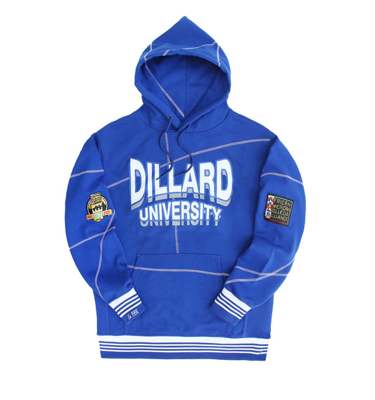Dillard University 93 Frankenstein Hoodie Royal Blue/White Frankenstein Hoodie white background product image