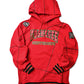 FTP Tuskegee University 92 Frankenstein Stitched Hoodie Red / Kelly Green Frankenstein Hoodie white background product image