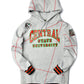 FTP Central State University Original 92 Frankenstein Stitched Hoodie MDH. Grey / Red Frankenstein Hoodie white background product image