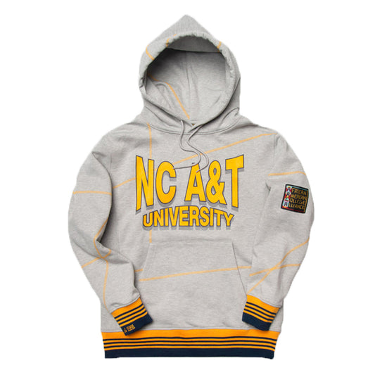 North Carolina A&T University 93 Frankenstein Hoodie MDH.Grey / Gold Frankenstein Hoodie white background product image