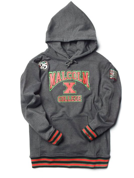 FTP Malcolm X College Classic 91 Hoodie Charcoal Grey Classic Hoodie white background product image