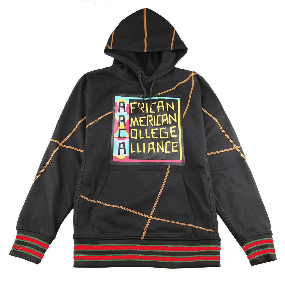 FTP AACA Original 92 Frankenstein Stitched Hoodie Black/Gold Frankenstein Hoodie white background product image