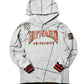 FTP Howard University 92 Frankenstein Stitched Hoodie MDH.Grey / Black Frankenstein Hoodie white background product image