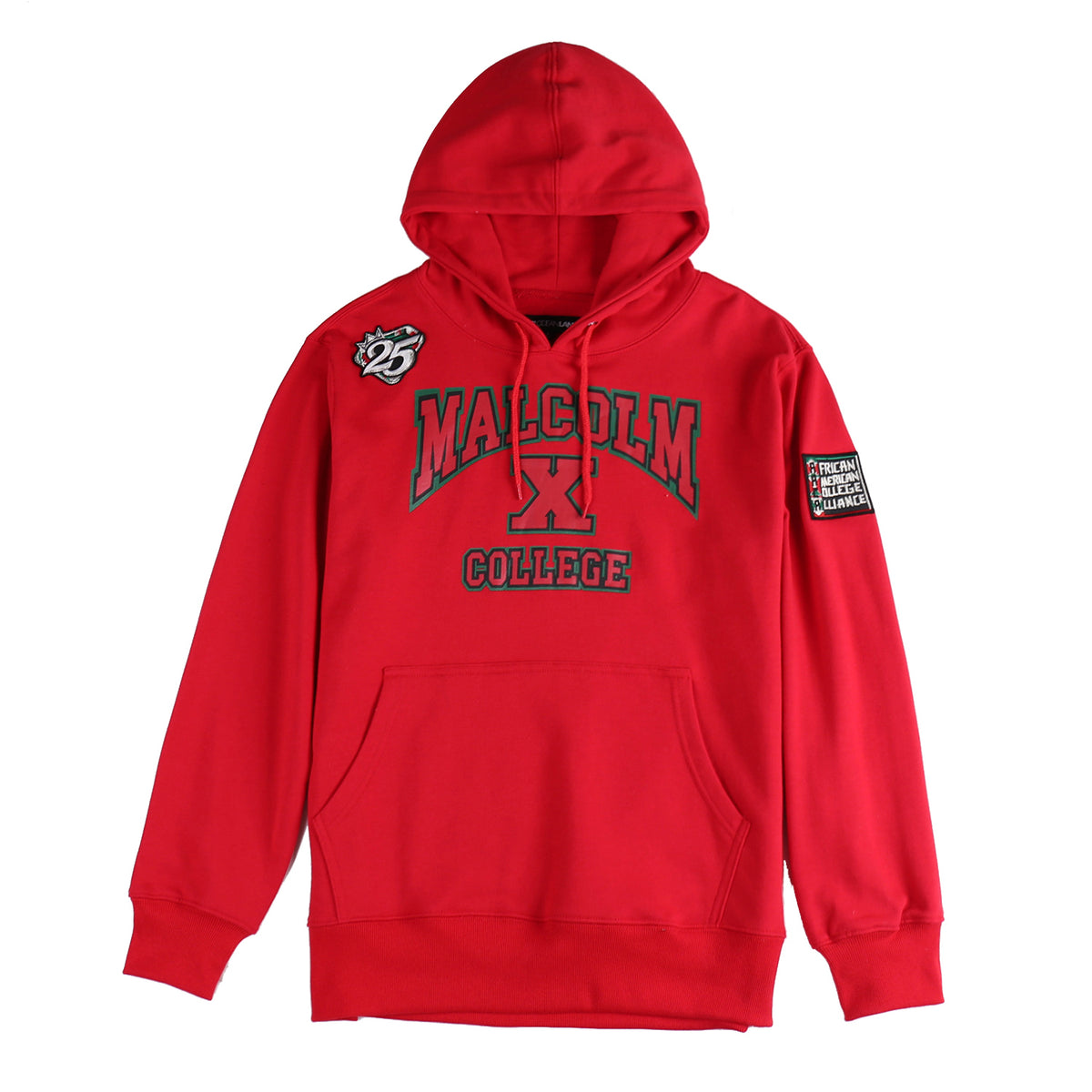 AACA Malcolm College Hoodie | Red Malcolm X College Classic Hoodie alternate product image