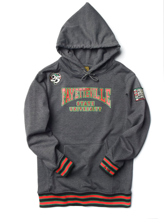 FTP Fayetteville State University Classic 91 Hoodie Charcoal Grey Classic Hoodie white background product image