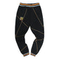 AACA Original 92 Frankenstein Stitched Sweatpants Black/Gold Frankenstein Sweatpants white background product image