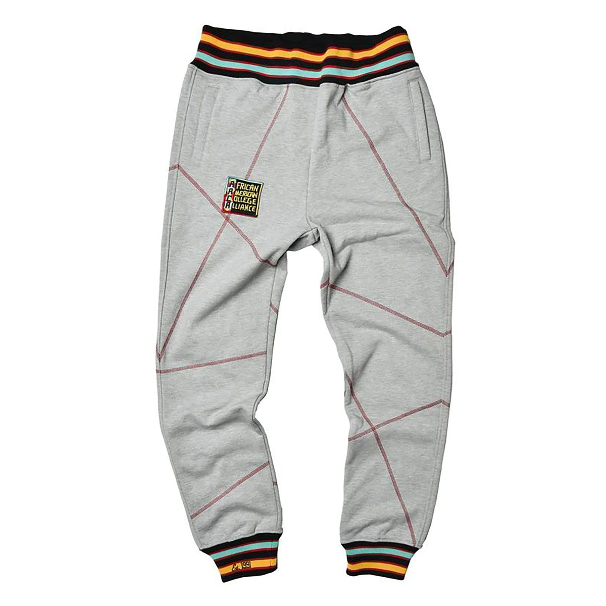 AACA Original 92 Frankenstein Stitched Sweatpants MDH.Grey / Red Frankenstein Sweatpants white background product image