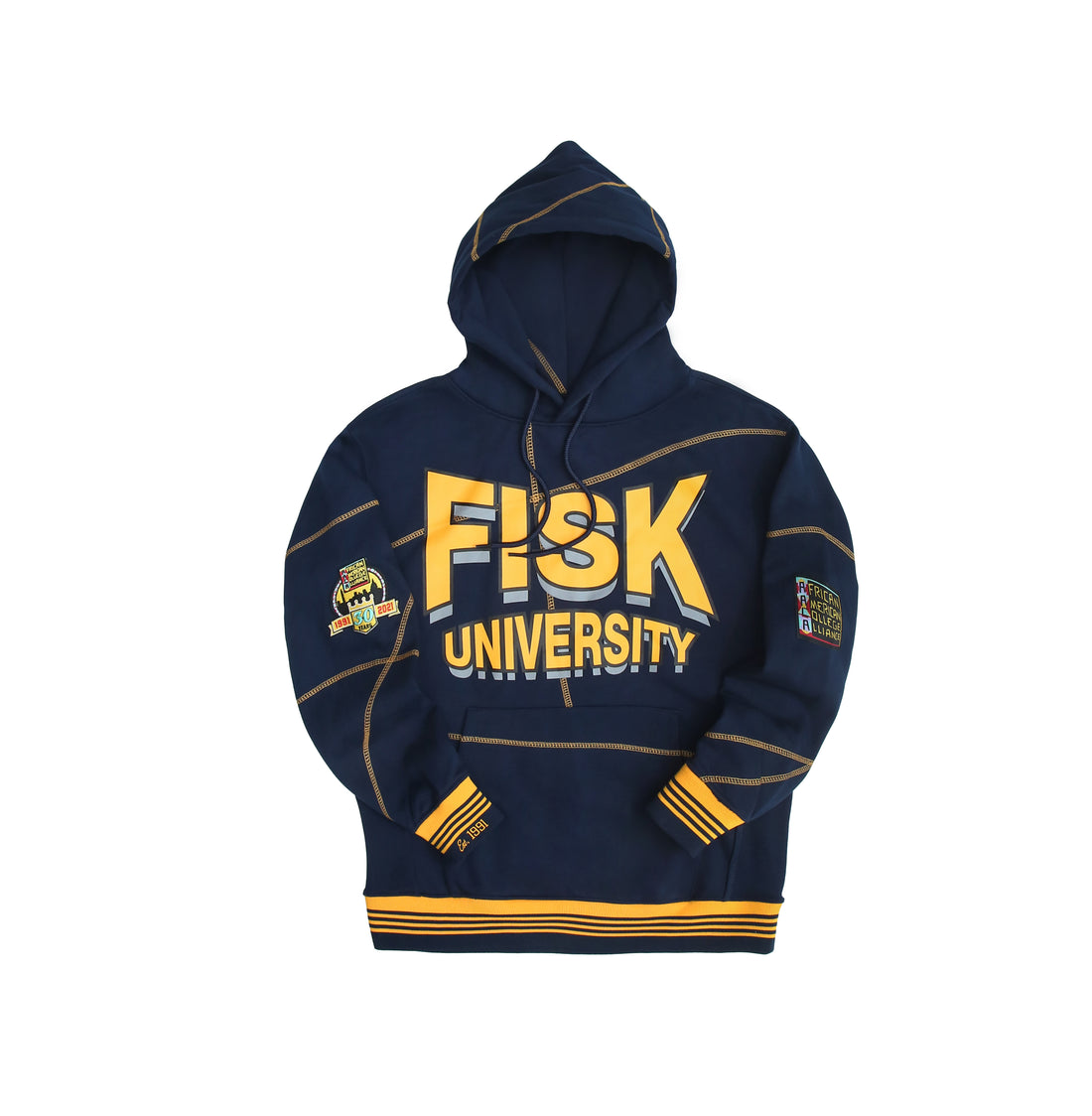 FISK 93 Frankenstein Hoodie Navy/Gold - AACA 30th Anniversary Special Edition