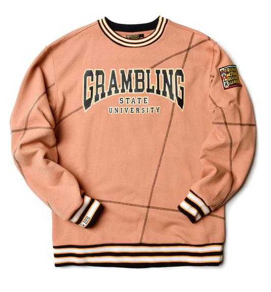 Grambling State University Classic '92 Crewneck Butter Rum/Black Frankenstein Crewneck white background product image