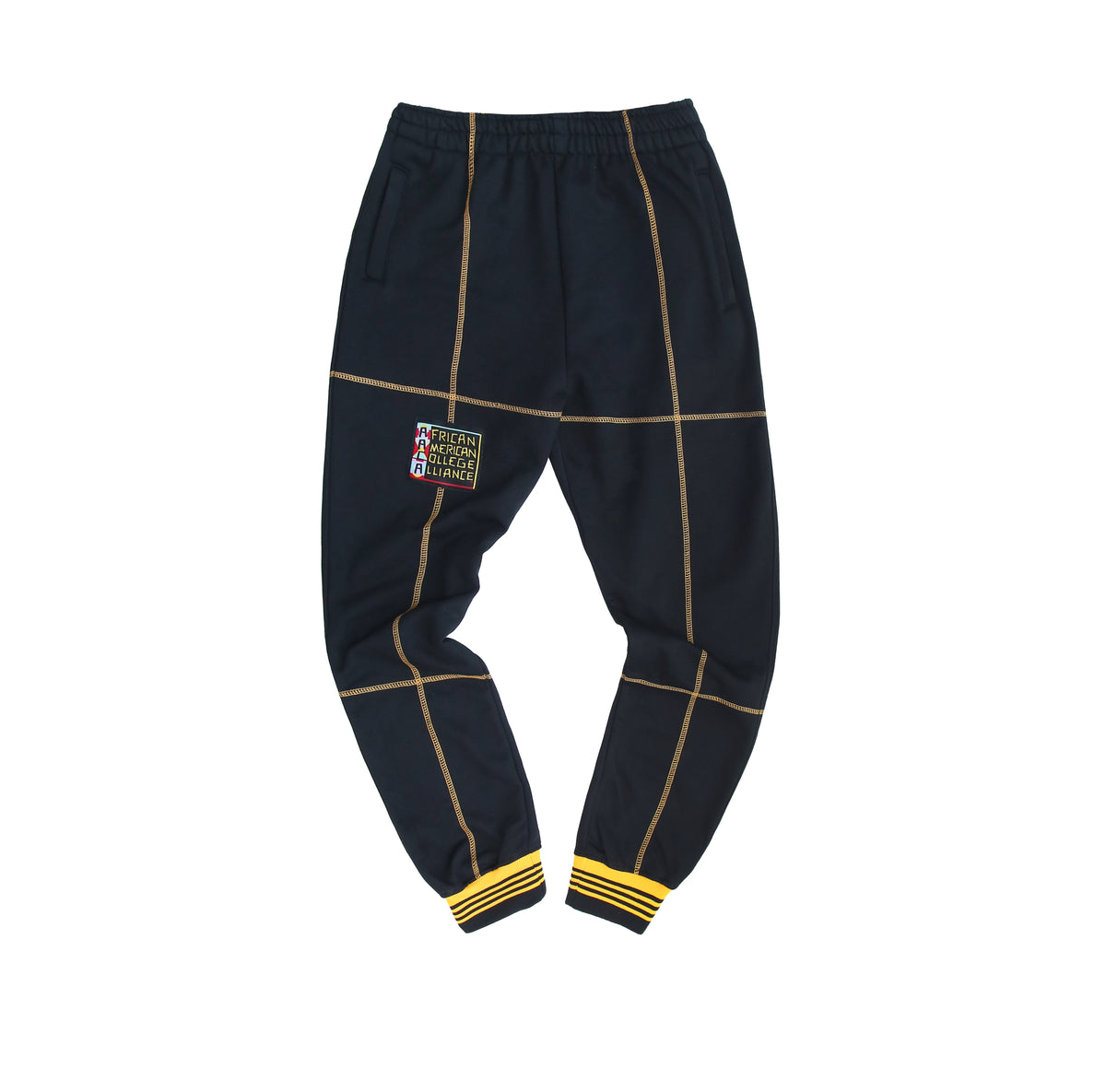 AACA Fresh 93 Frankenstein Jogger BLACK/GOLD Frankenstein Sweatpants white background product image