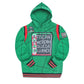 30th Anniversary FTP AACA Frankenstein Stitched Hoodie Kelly Green/Black Frankenstein Hoodie white background product image
