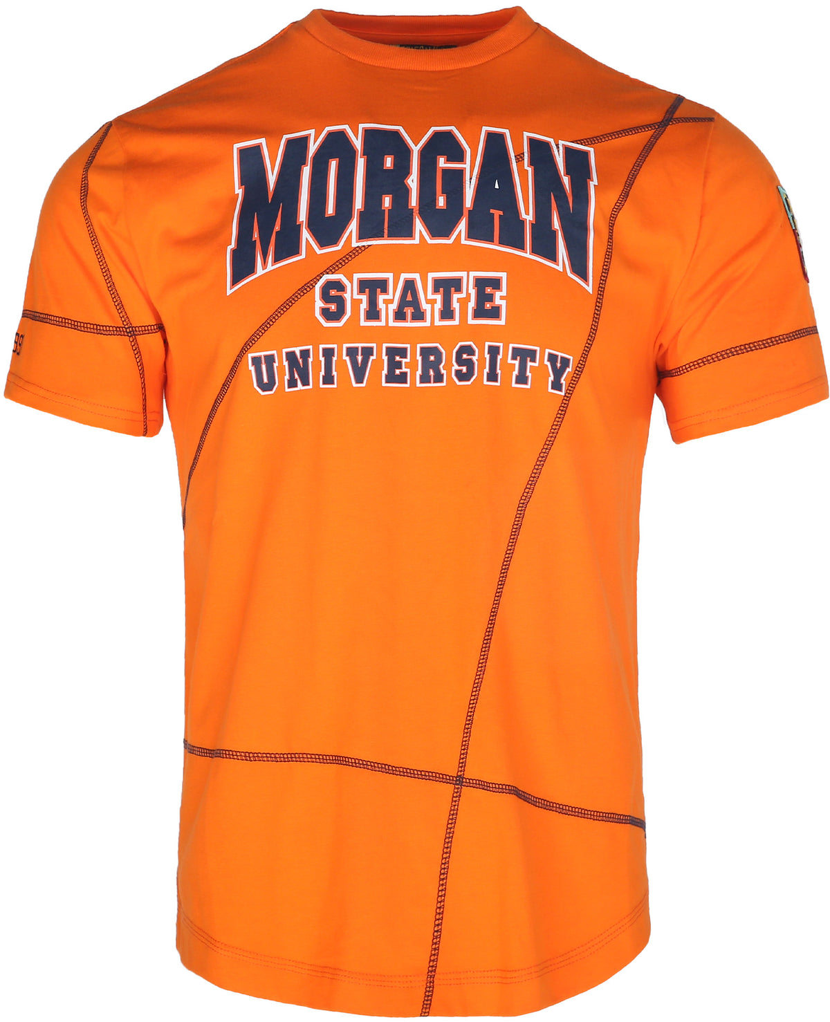 Morgan University Originals' AACA Classic T-Shirt Orange / Navy Morgan State University Classic Tee white background product image