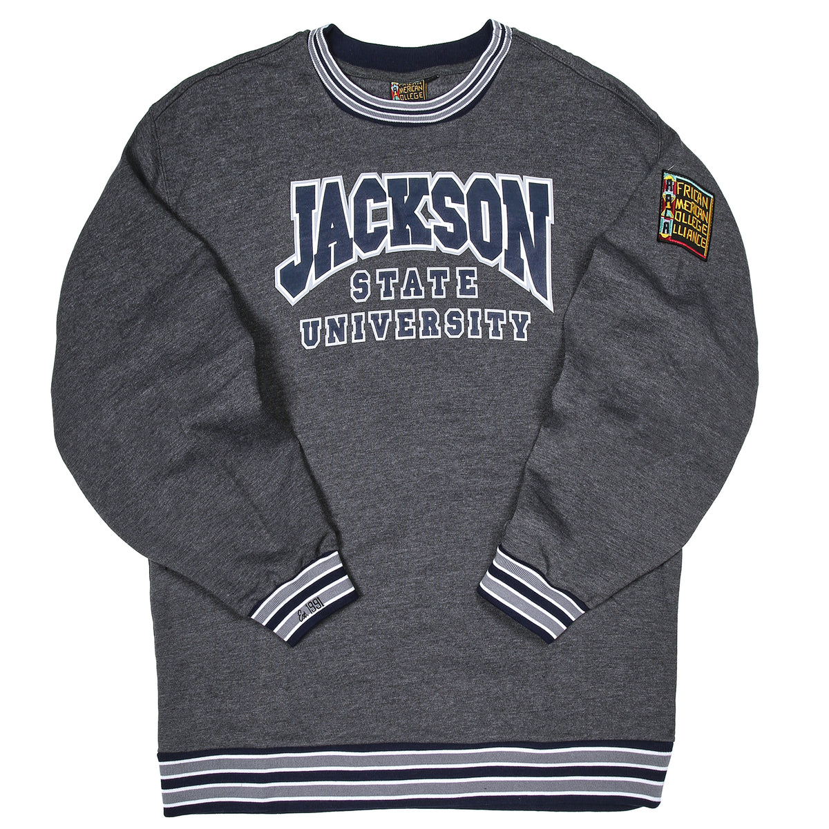 Jackson State University Classic '91 Crewneck Charcoal Classic Crewneck white background product image
