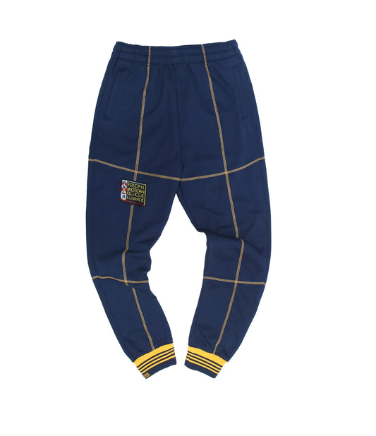 AACA Fresh 93 Frankenstein Jogger Navy/Gold North Carolina A&T University Frankenstein Sweatpants white background product image