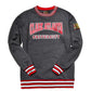 Clark Atlanta University Classic '91 Crewneck Charcoal Grey Classic Crewneck white background product image