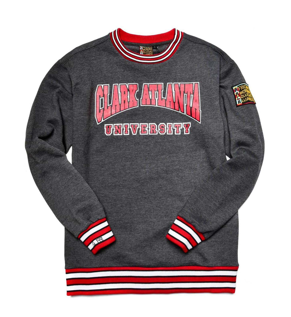 Clark Atlanta University Classic '91 Crewneck Charcoal Grey Classic Crewneck white background product image