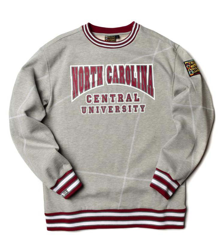 North Carolina Central University Original '92 "Frankenstein" Crewneck Mdh Grey/White Frankenstein Crewneck white background product image